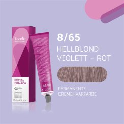 Londa Professional Extra Rich Crème Permanente Cremehaarfarbe 8/65 hellblond violett-rot 60ml